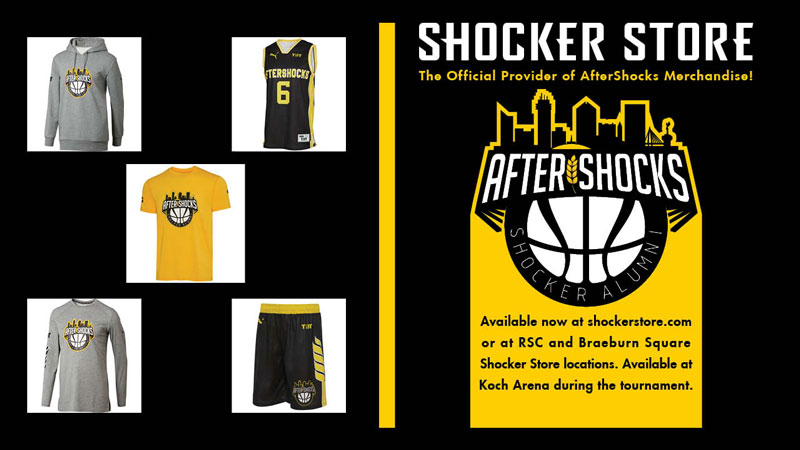 AfterShocks merchandise at Shocker Store