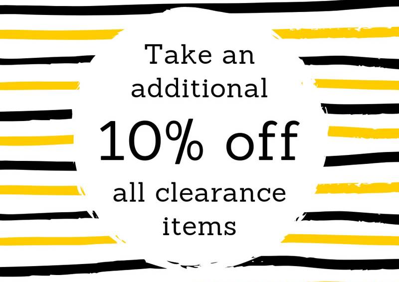 Clearance merchandise at Shocker Store