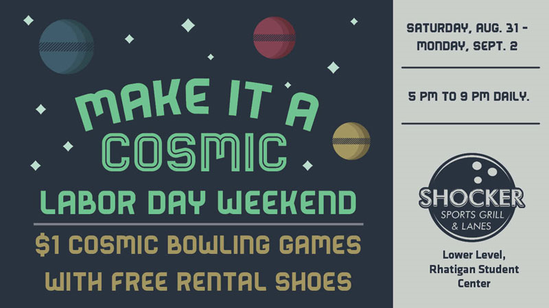 Cosmic bowling Labor Day weekend 2019