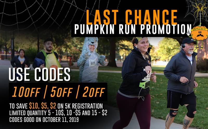 Pumpkin Run last chance Oct. 2019