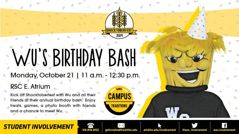 Wu's Birthday bash Oct. 21, 2019