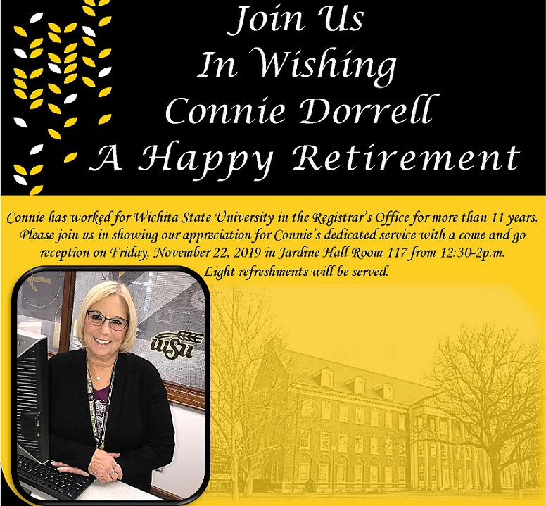 Connie Dorrell retirement Nov. 22, 2019