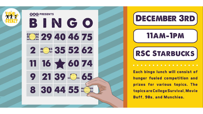 Lunchtime Bingo Dec. 3, 2019
