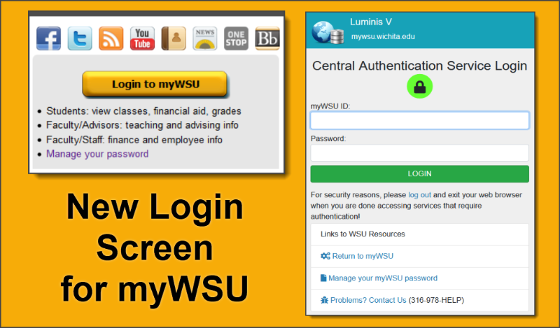 New log in for myWSU