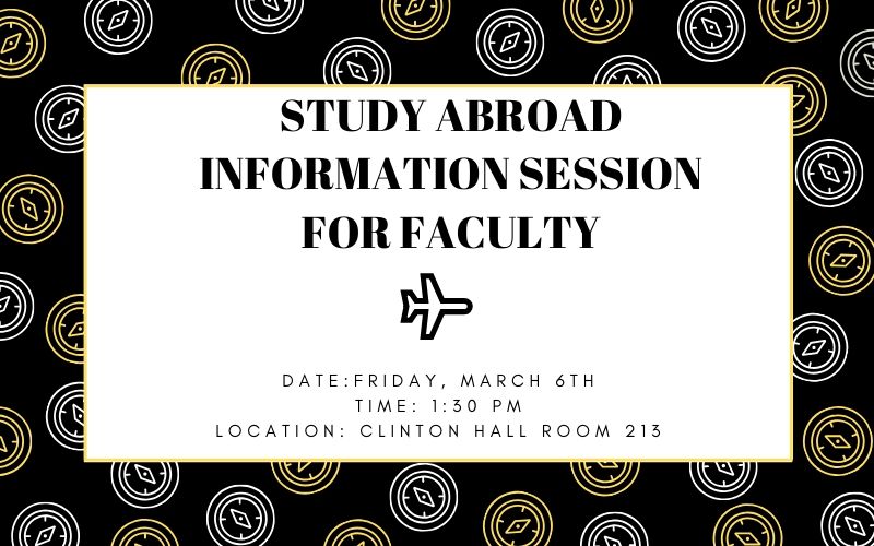 Study Abroad info session March 6, 2020