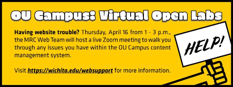 OU Campus Virtual Open Lab April 16, 2020