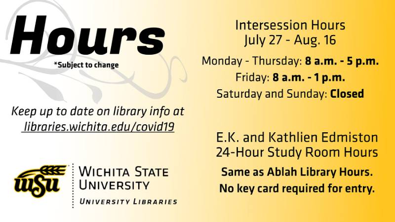 Library intersession hours
