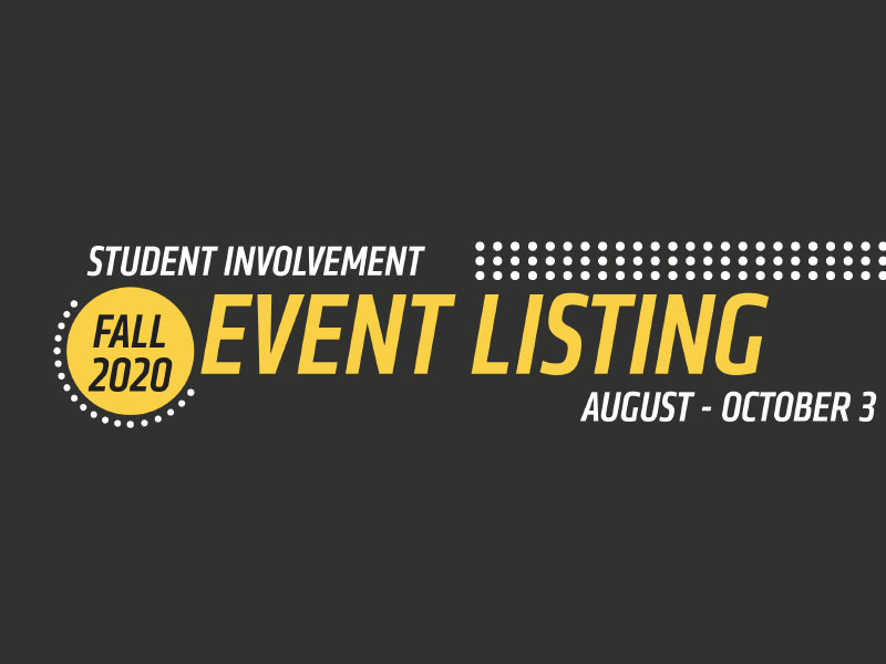 Student Involvement event listing