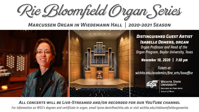 Organ concert Nov. 10, 2020