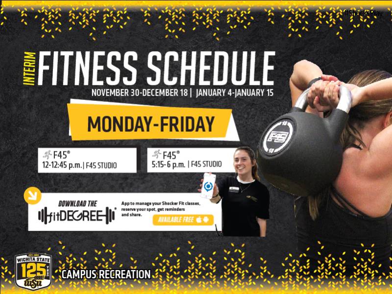 Interim Fitness Schedule banner image. 