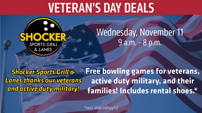 Veterans and free bowling