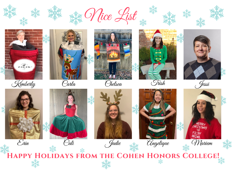 Cohen Honors College greeting