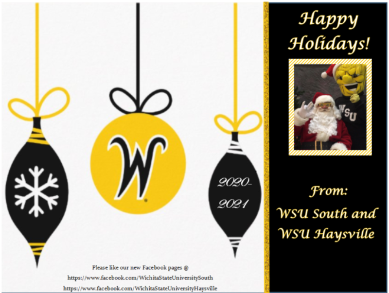 Happy Holidays from WSU South and Haysville