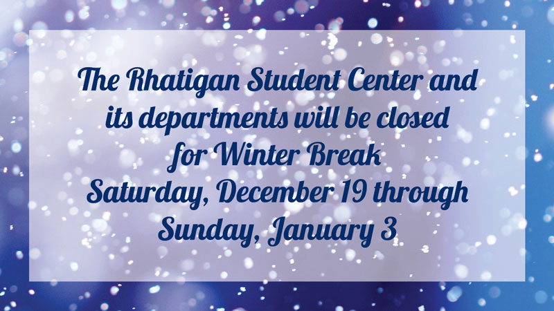 RSC closed for winter break