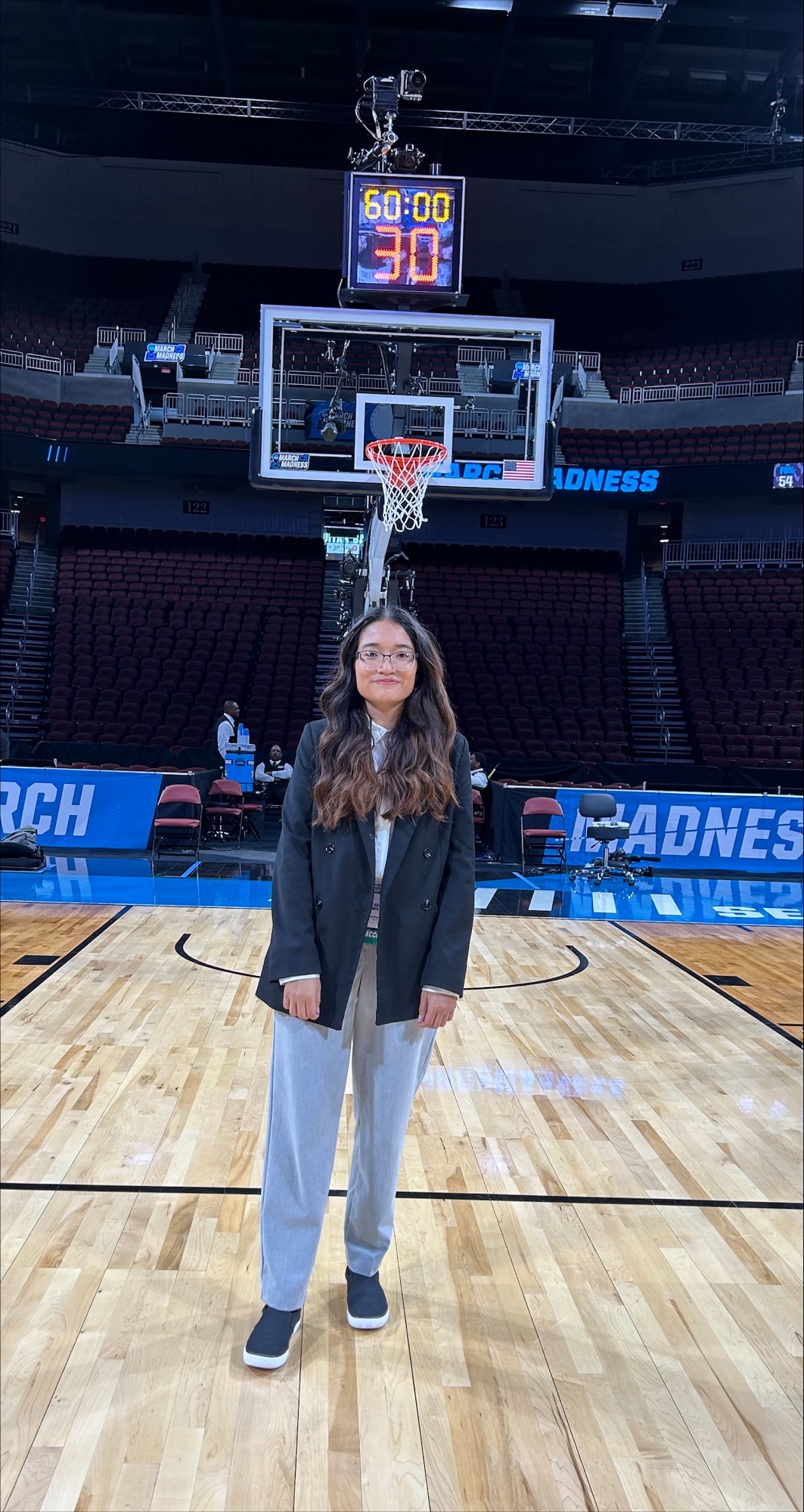 SLS Student, Larissa Raigosa, working the 2025 NCAA Tournament in Wichita SLS Student, Larissa Raigosa, working the 2025 NCAA Tournament in Wichita