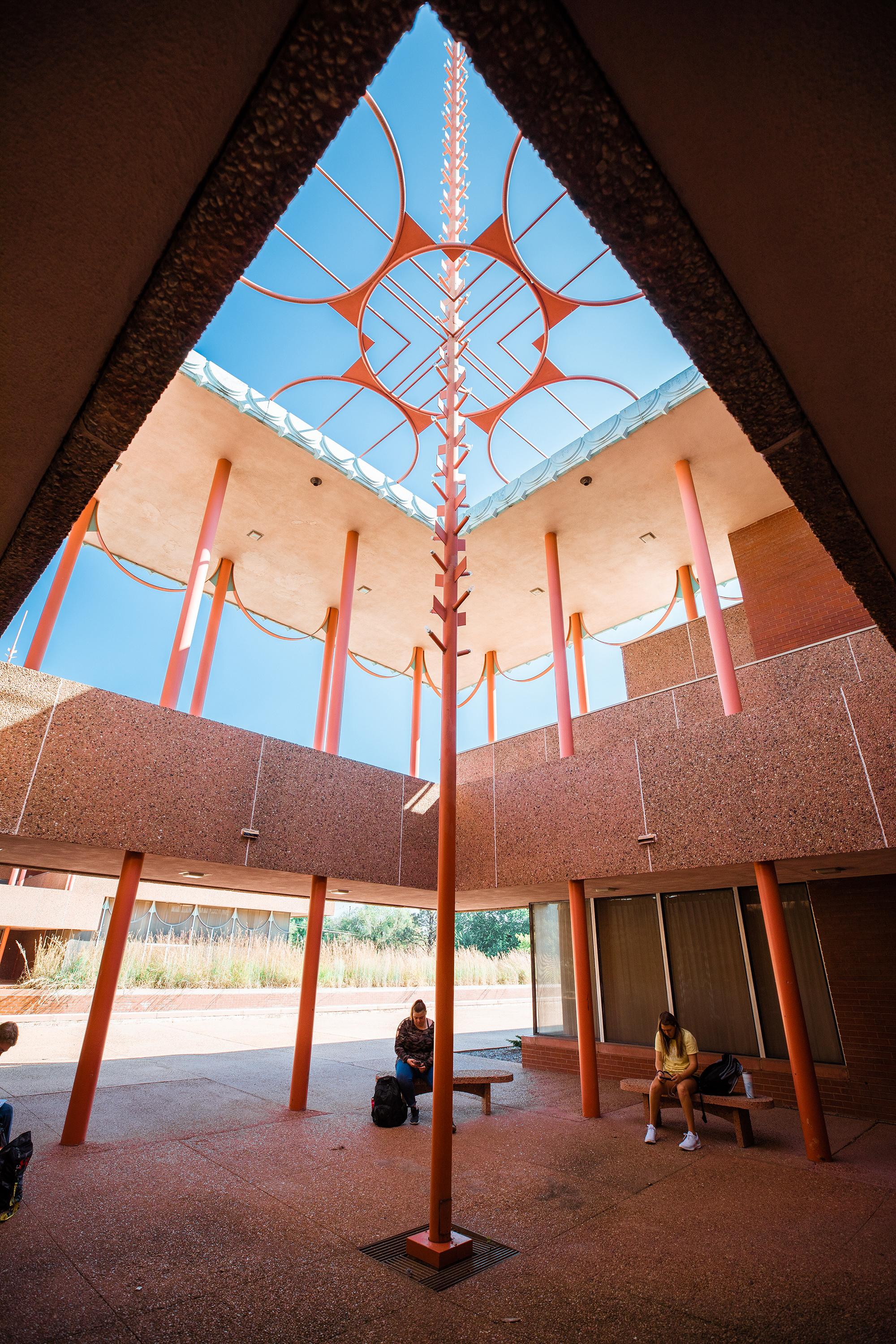 Upward angle of corbin education center