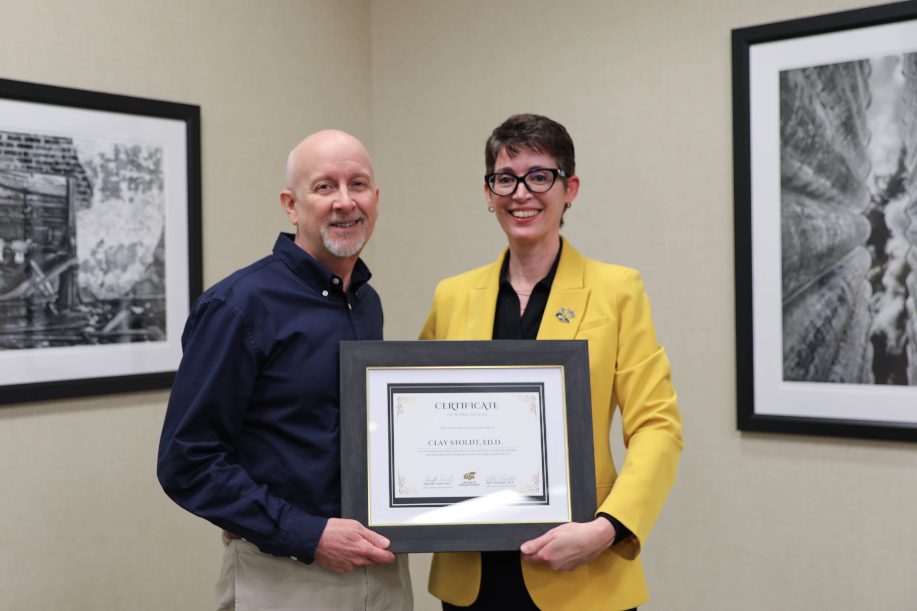 Special Recognition, Dr. Clay Stoldt Special Recognition, Dr. Clay Stoldt