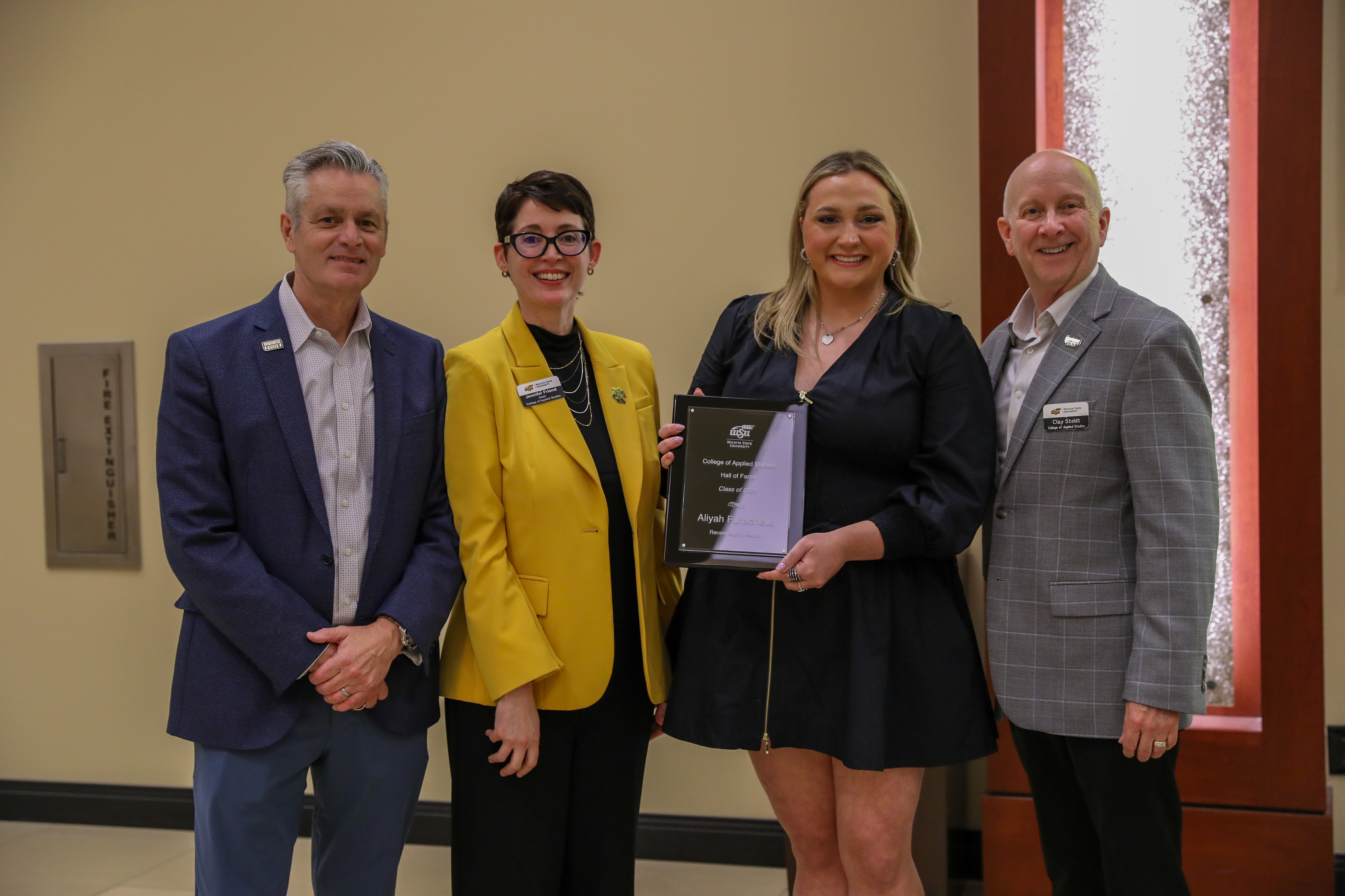 Aliyah Funschelle with Award