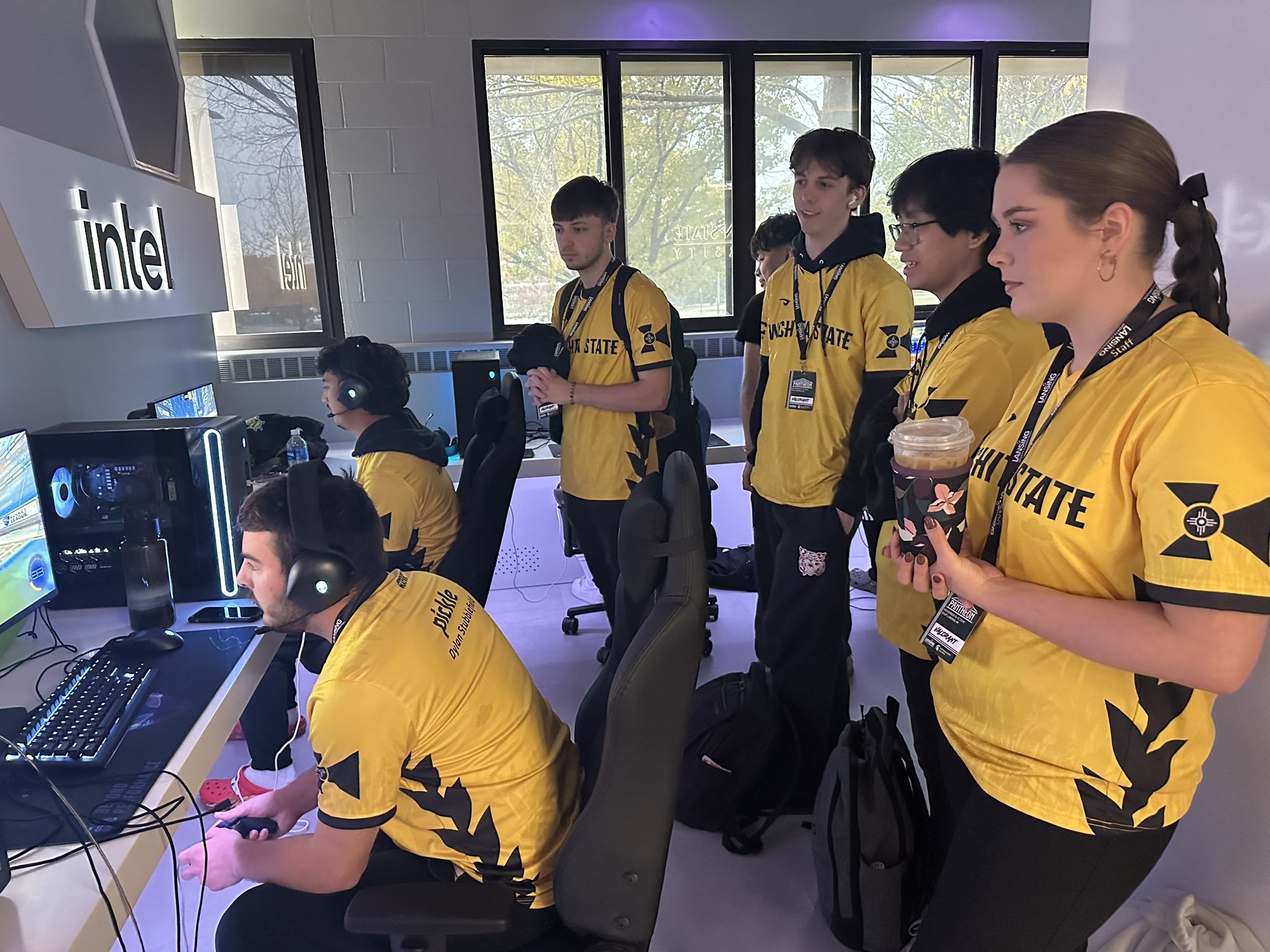 WSU esports during competition