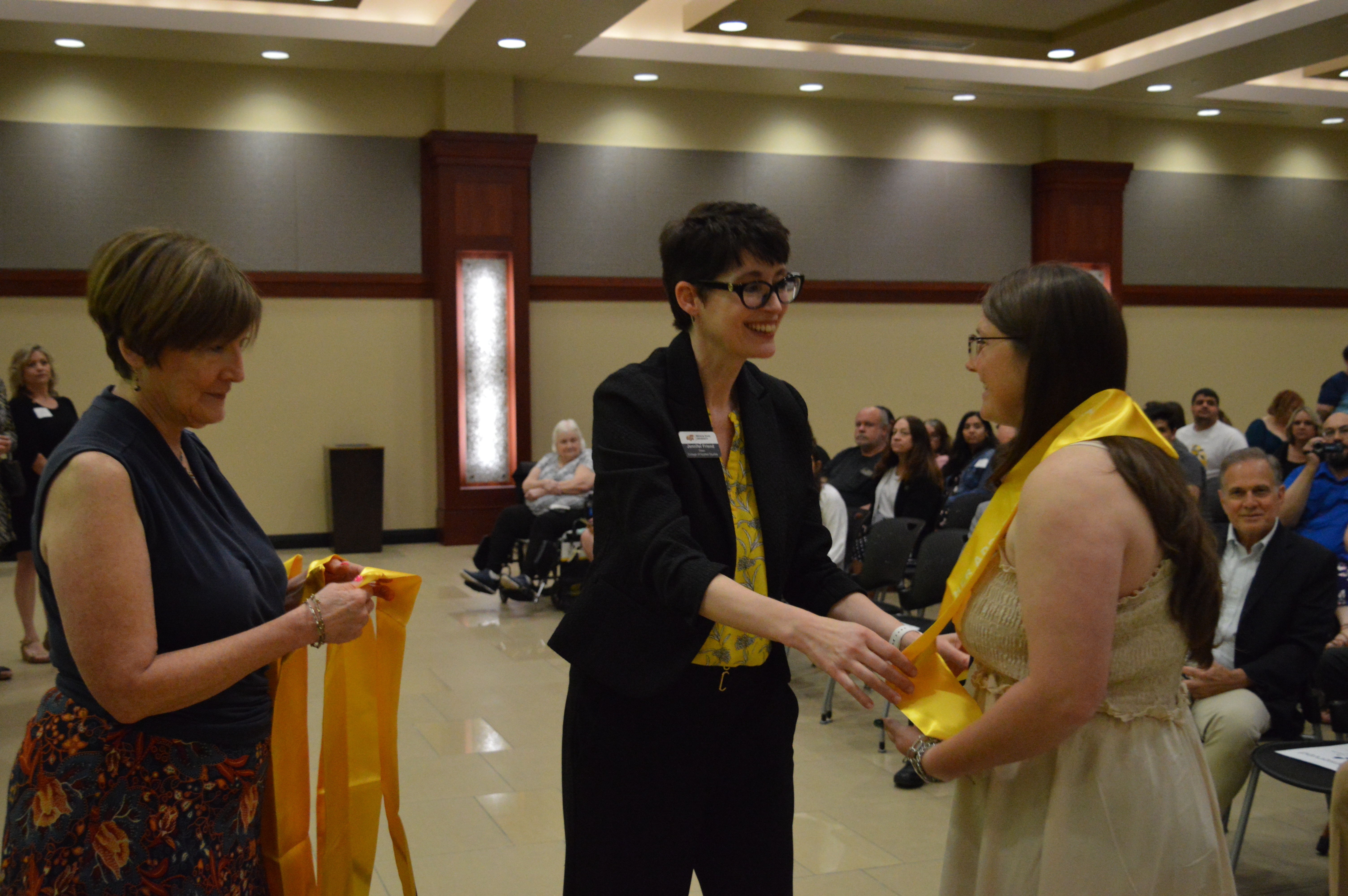 Graduate receiving stole