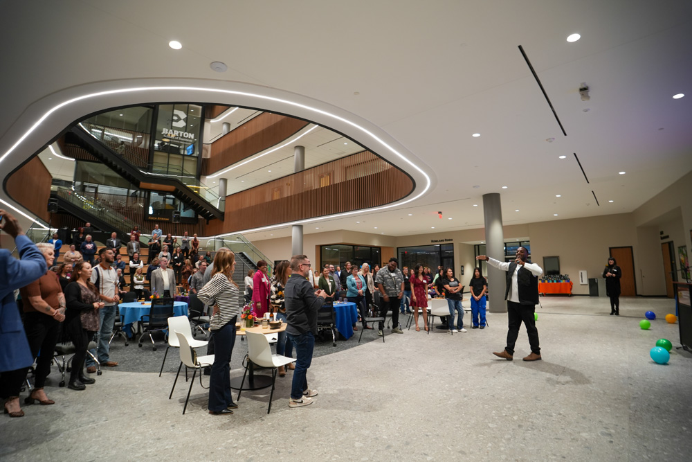 Marquis delivers the keynote.