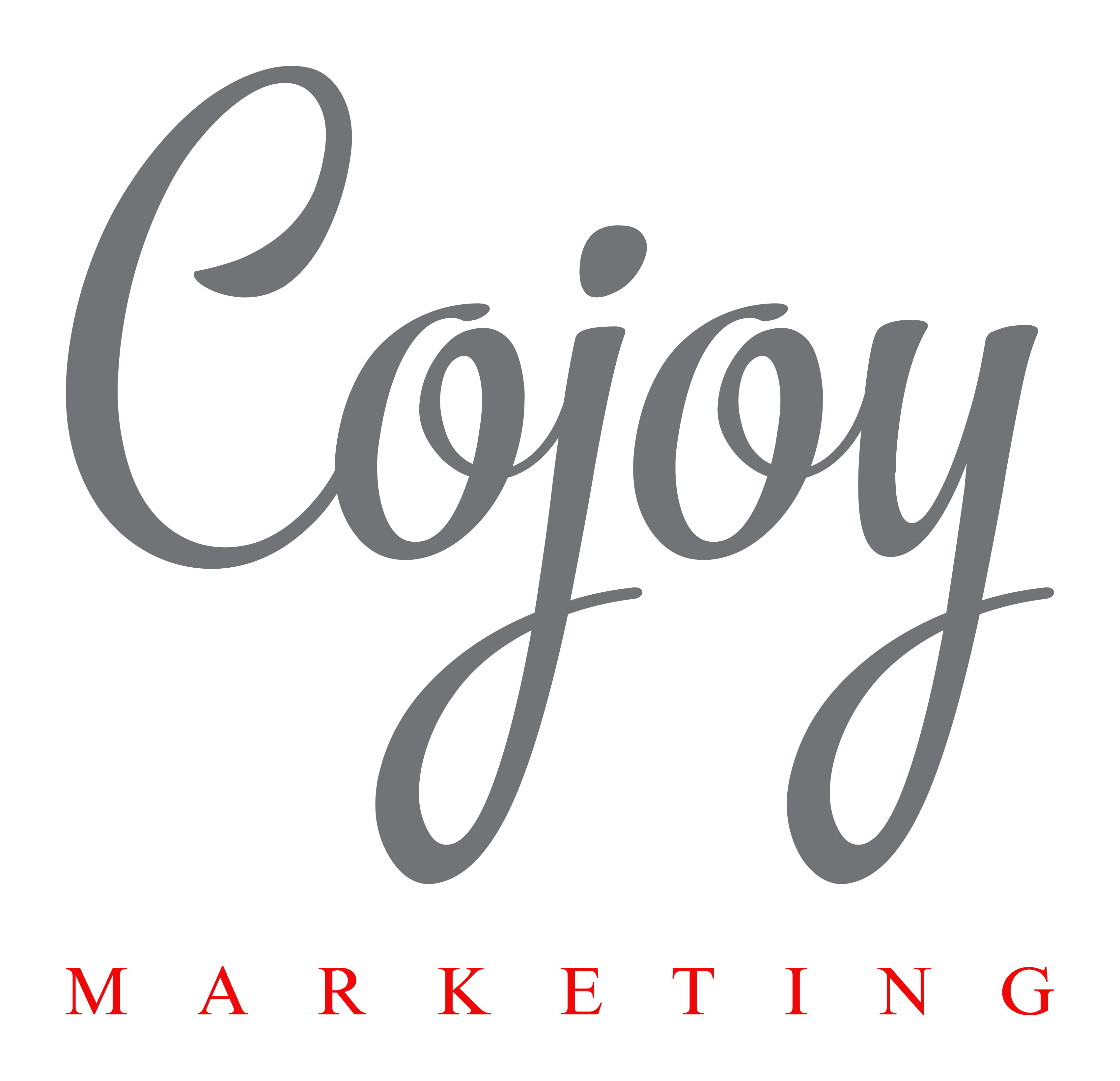 Graphic that reads Cojoy Marketing.