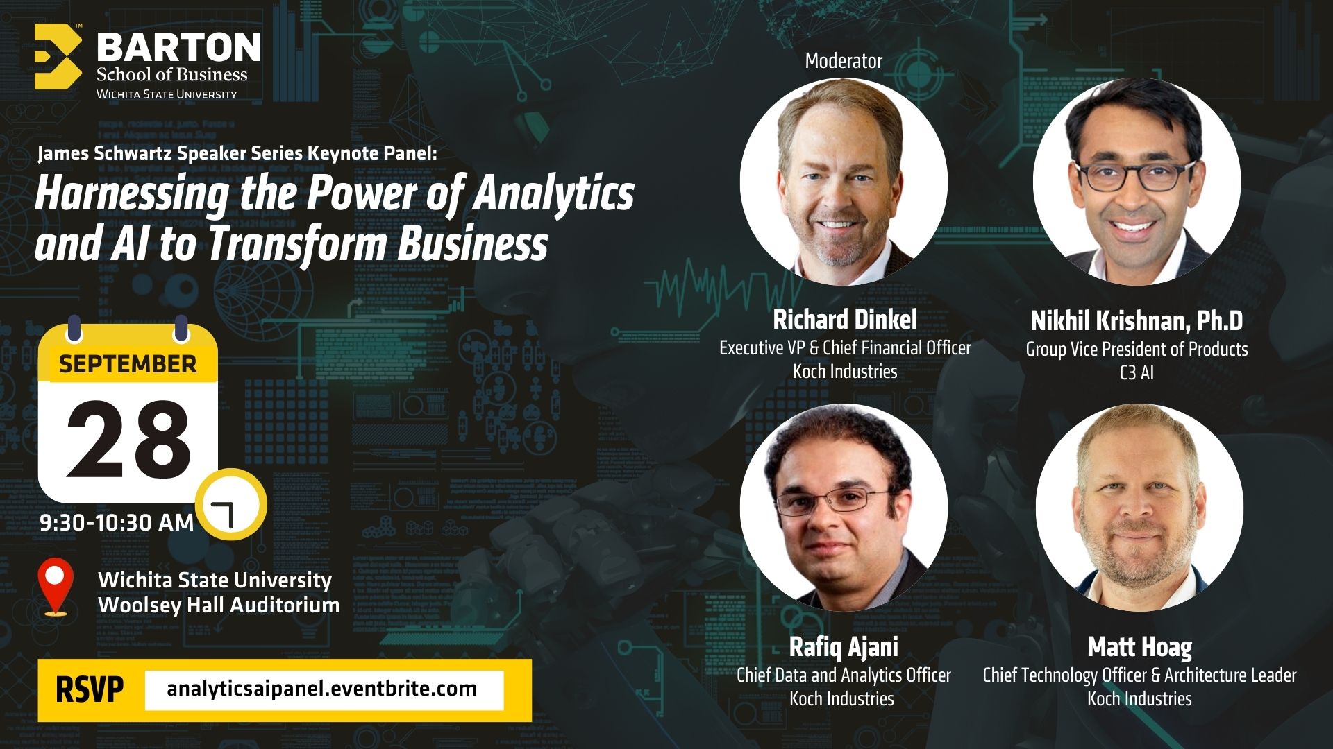  Barton School Announces Keynote Panel of Experts on  Analytics and Artificial Intelligence