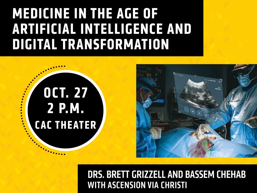 Flyer for the event showing an image of an operating room