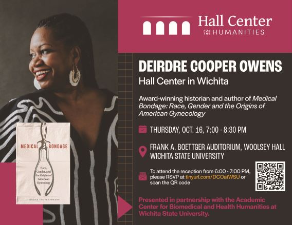 Flyer for the event with photo of Dr. Owens