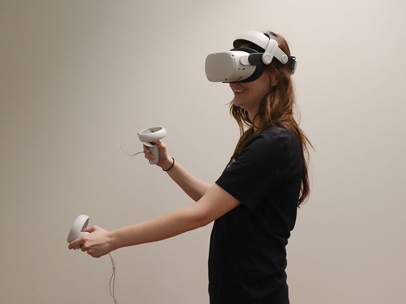 Alexis Painter in JSC testing VR