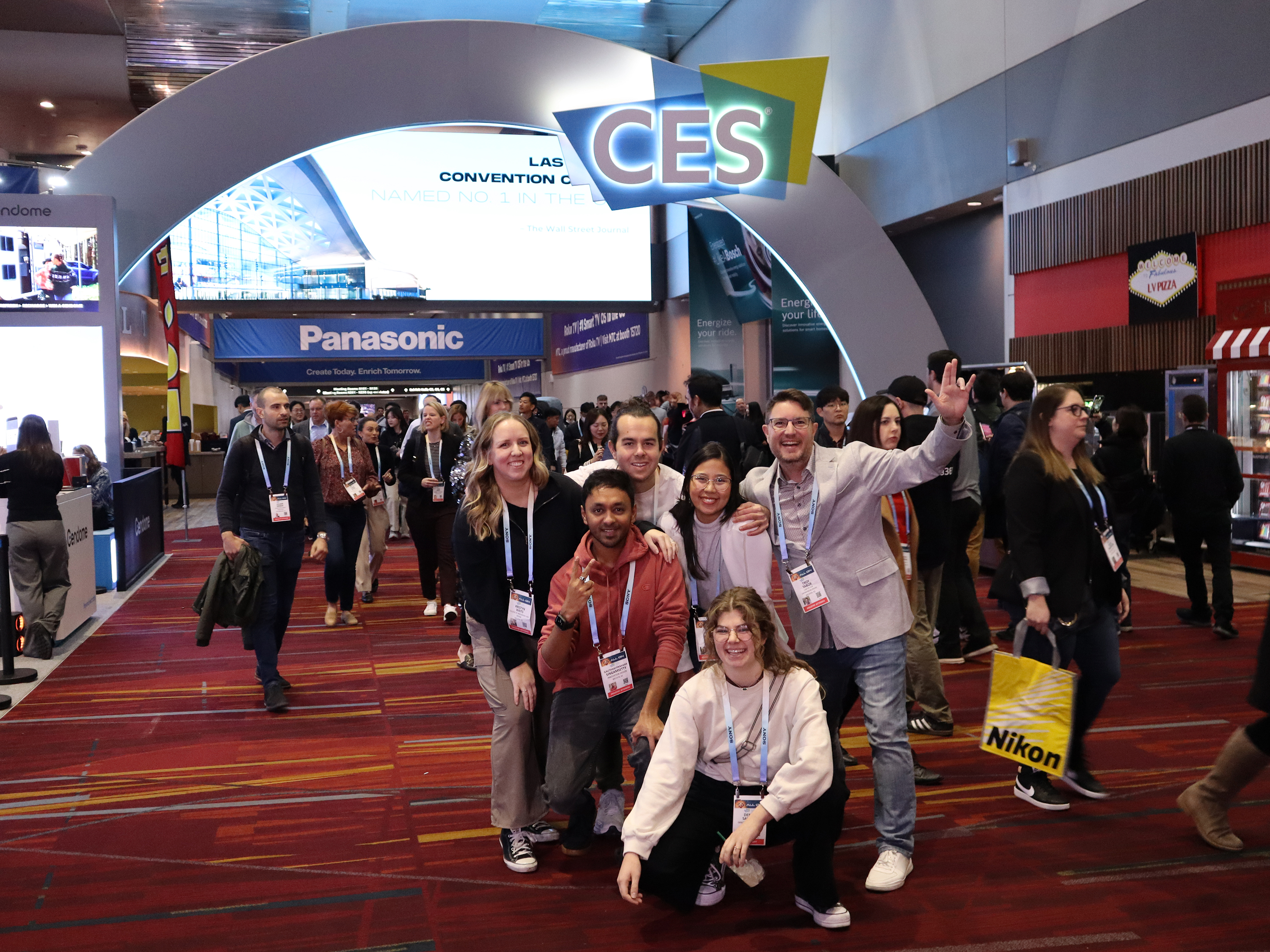 College of Innovation and Design cohort at the 2024 CES in Vegas
