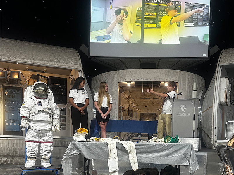 CosmoShox Yumi Kikuchi, Sam Hein, Elliott Chambon at the 2024 Galaxy Forum