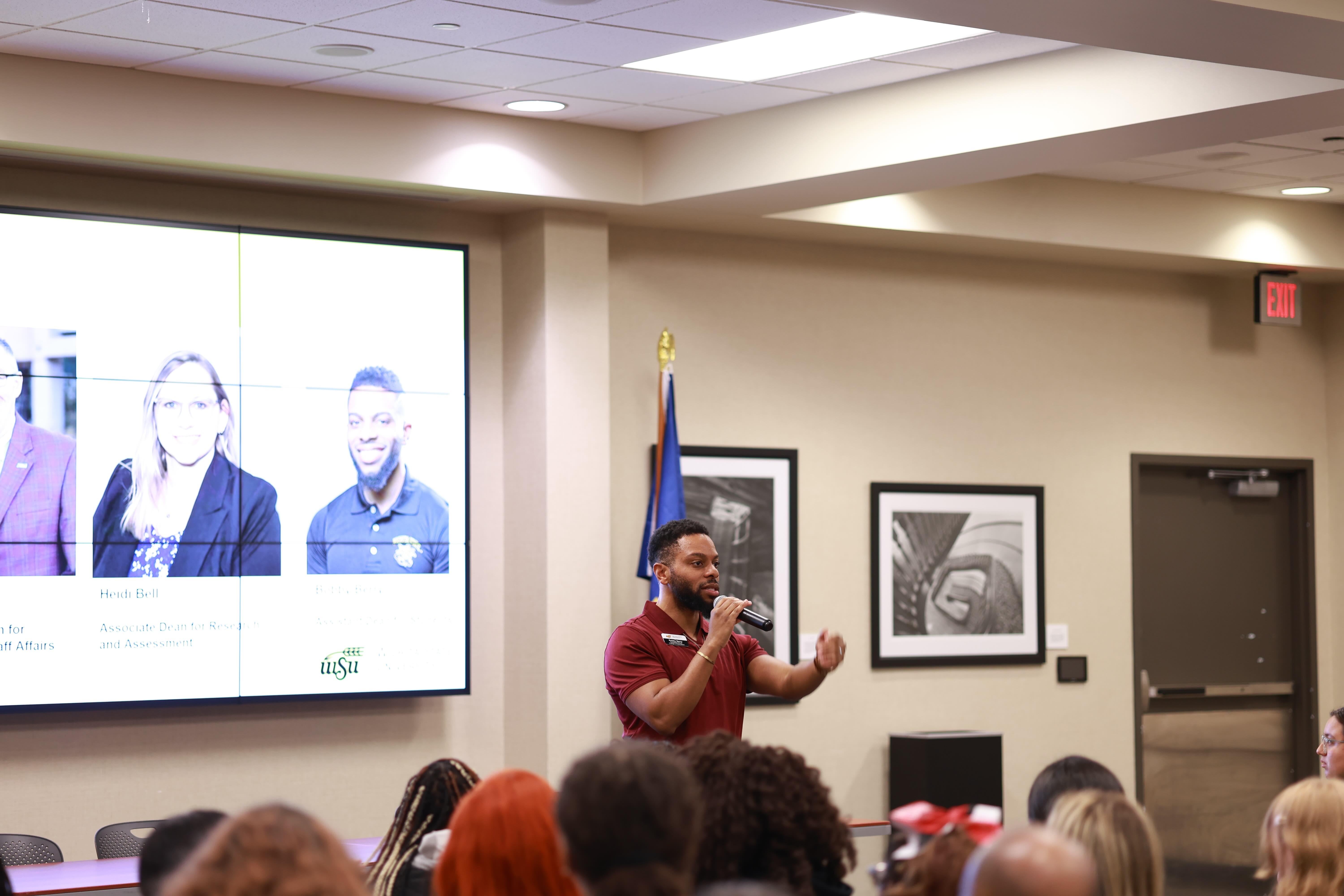 CED Assistant Dean Bobby Berry speaks during Future Educators Day