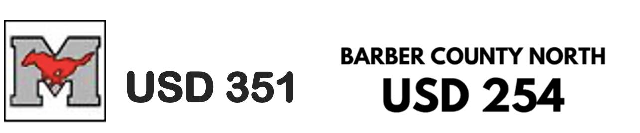 Image of the logos for USD 351 and Barber County North USD 254.