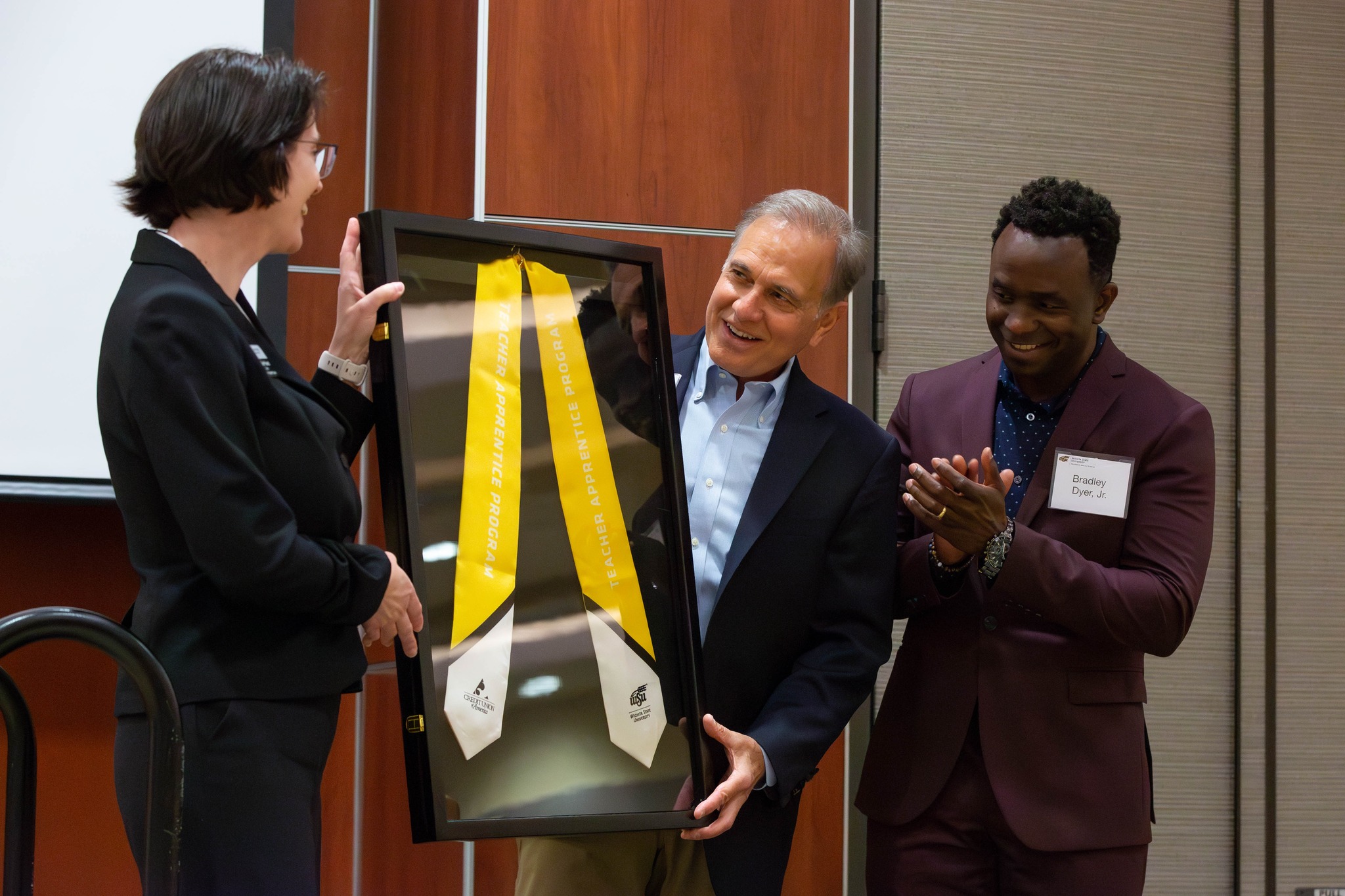 Credit Union of America Team during TAP Pinning Ceremony