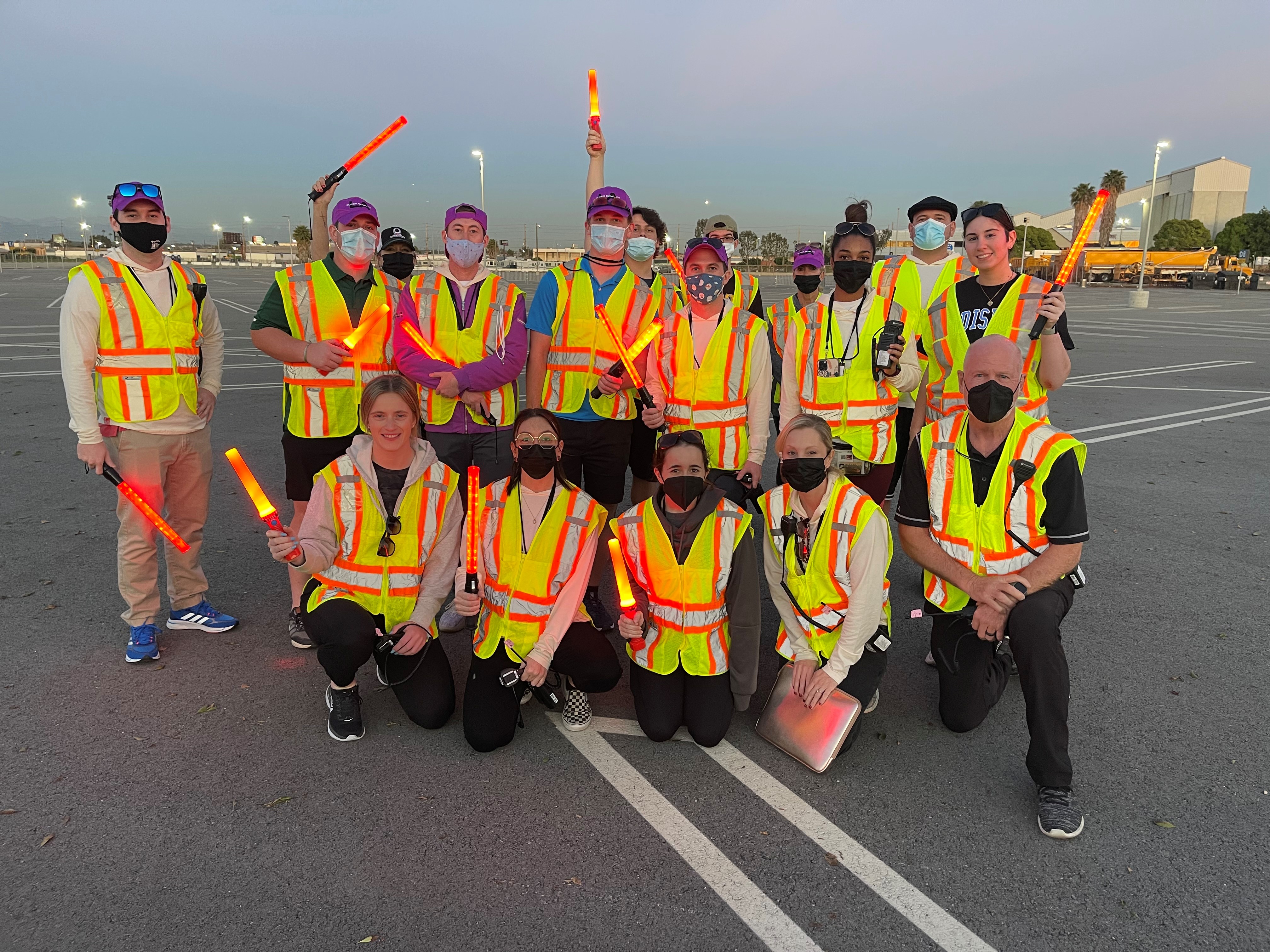 Fan transport team group photo