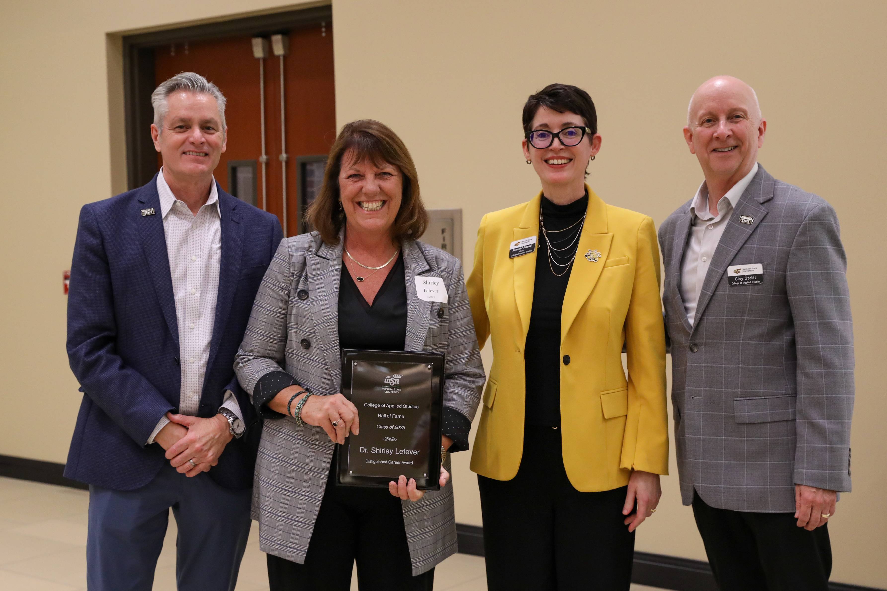 Shirley Lefever with Award