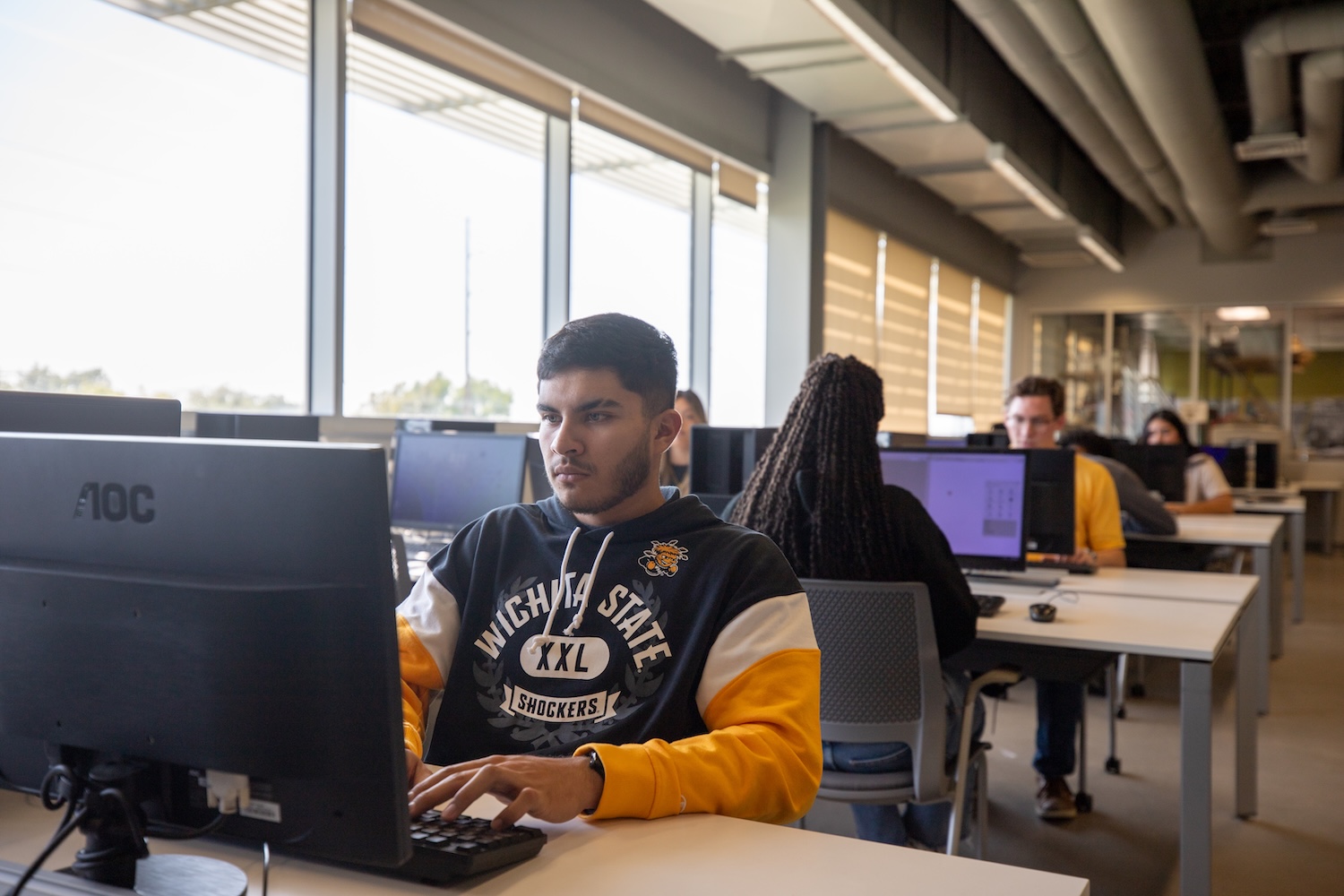 Students Working on Computers