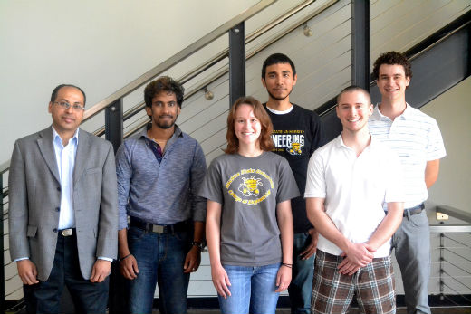 Photo of the Summer 3013 Undergraduate Researcher team. 
