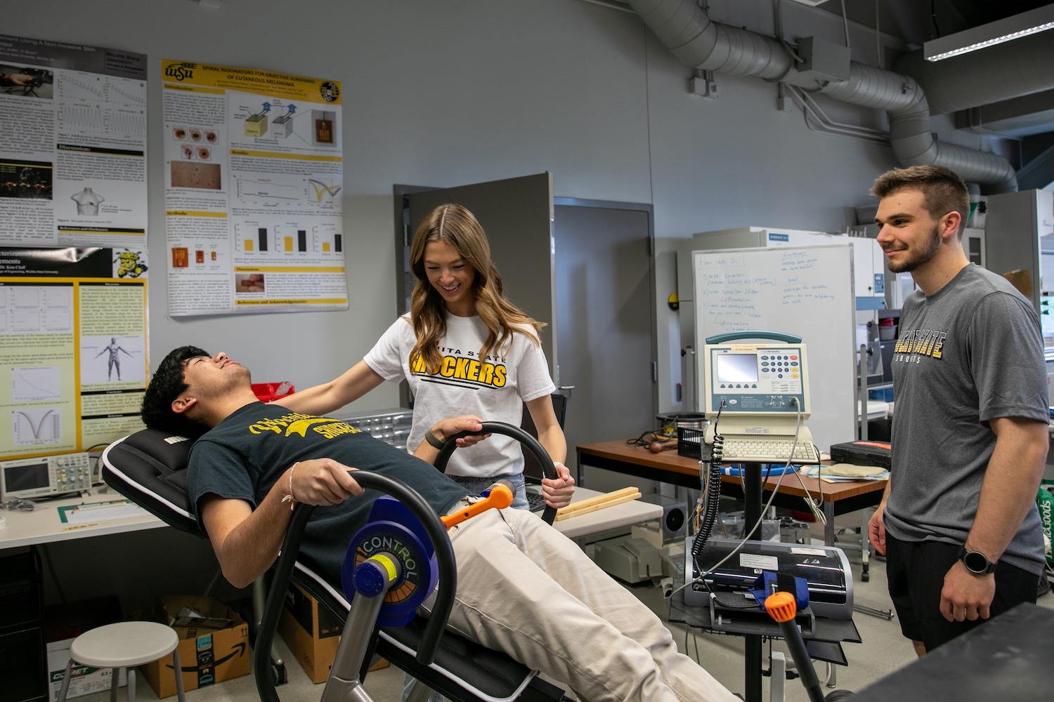 Students in Biomechanics Lab