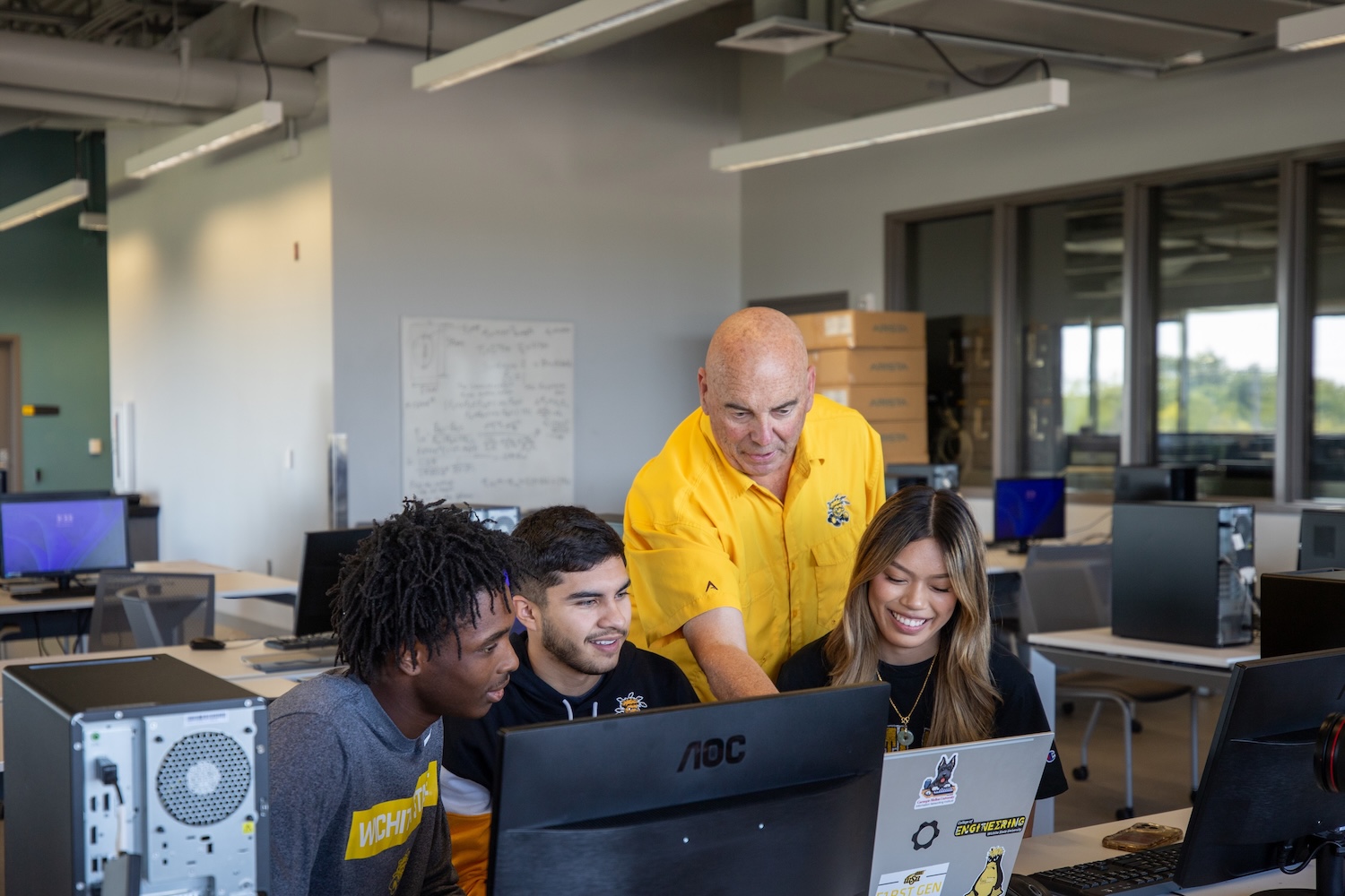 Cybersecurity Faculty Member and Students