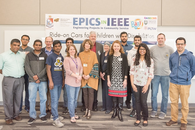 Group Photo Group Photo: Project Partners IEEE Wichita Section, IEEE-HKN Epsilon Xi Chapter, WSU GoBabyGo, and Rainbows United