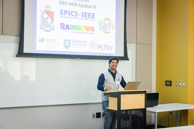 Welcome Welcome: Satya, one of the initial project member, coordinating the event