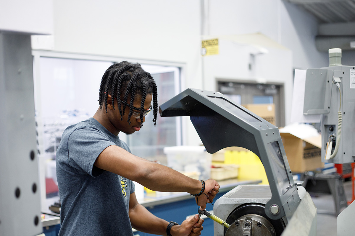 Undergraduate Student in Lab