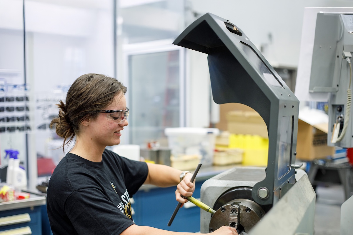 Student Working in Lab