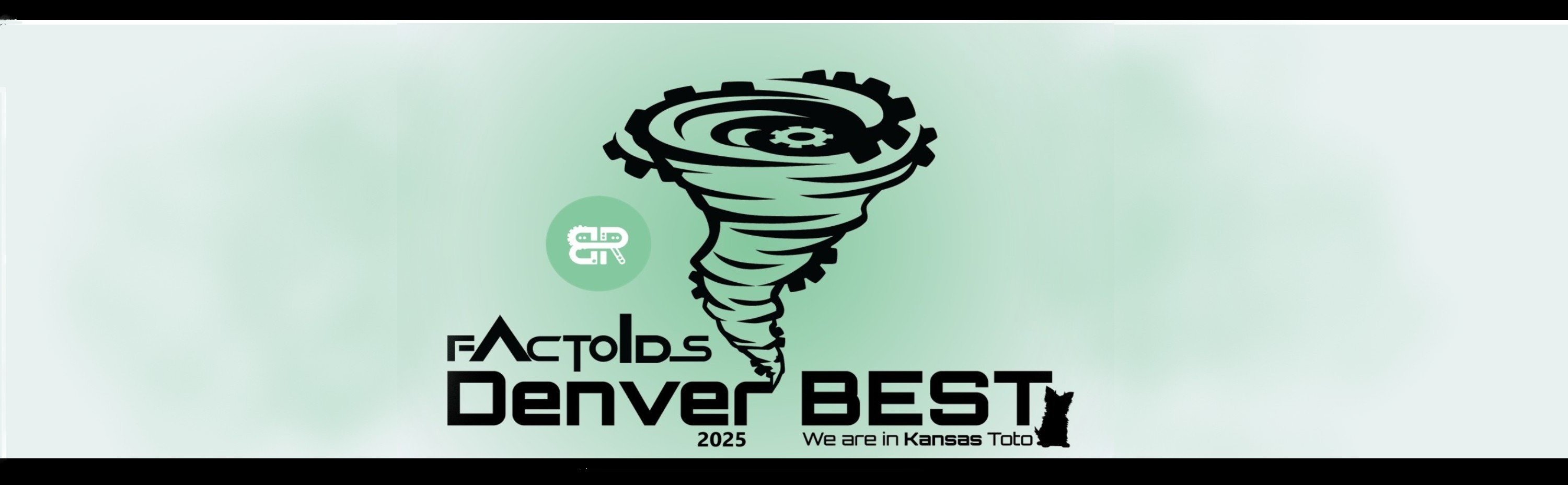 Denver BEST in Wichita logo Denver BEST in Wichita logo - tornado with catch phrase "We are in Kansas Toto!"