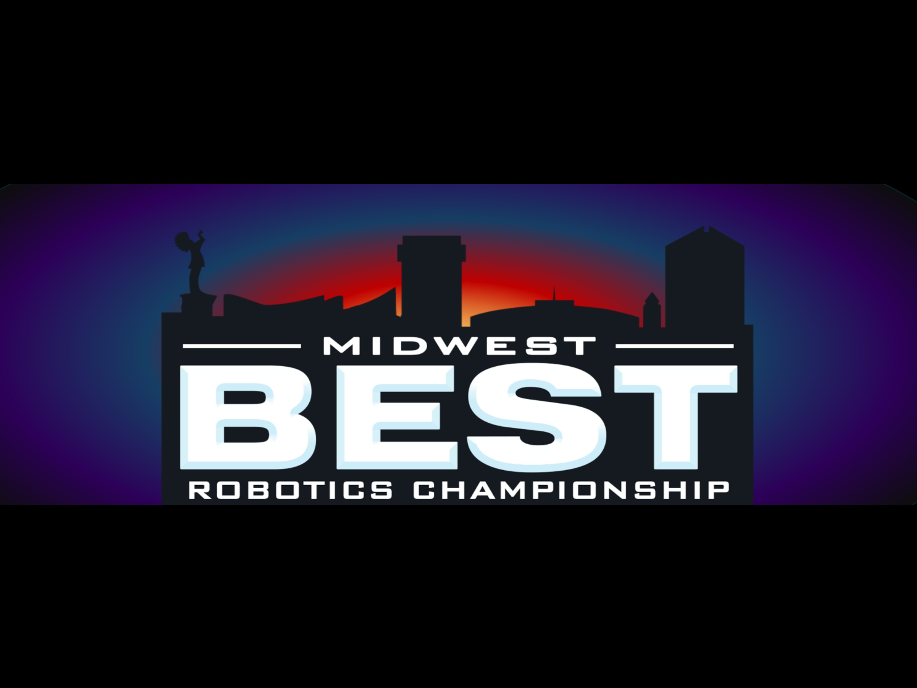 Midwest BEST Regional logo with Wichita skyline at sunset Midwest BEST Regional logo with Wichita skyline at sunset