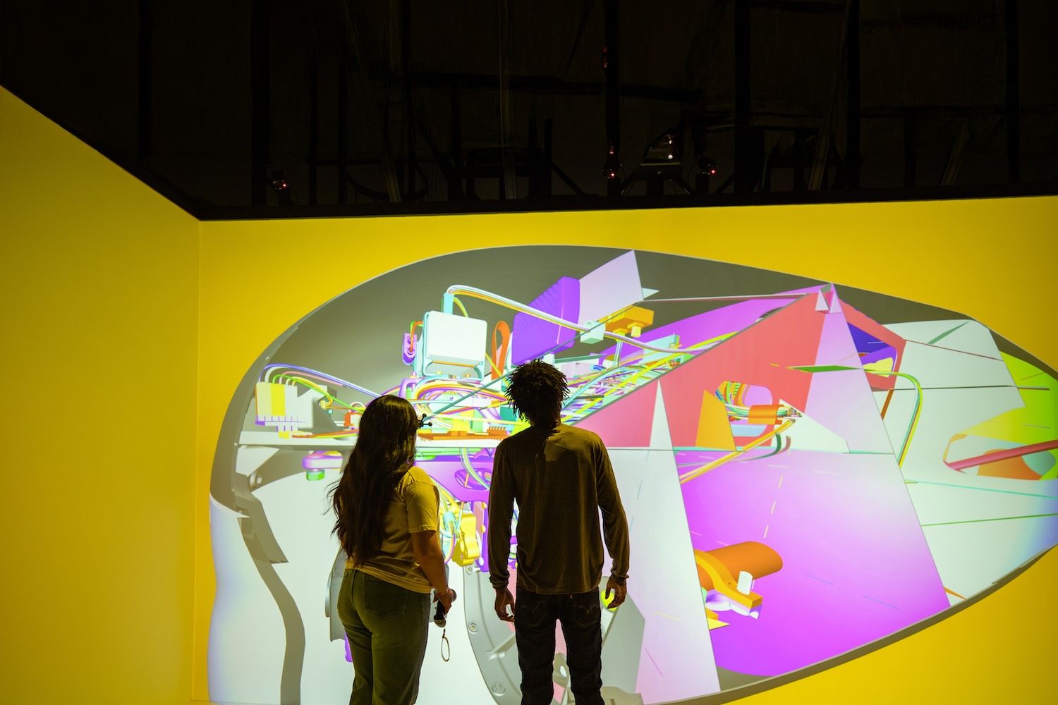 Undergraduate Students in Virtual Reality Lab