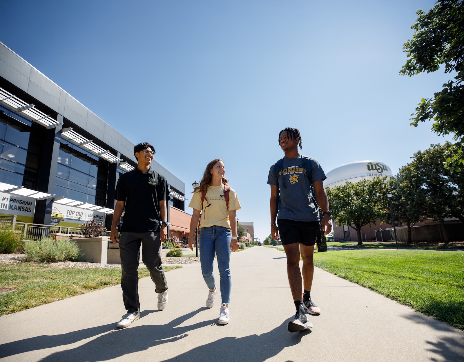 Students Walking on Campus