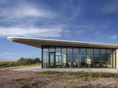 The outer facade of the Youngmeyer Ranch Reserve building